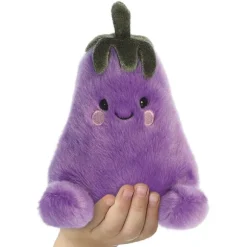 Aurora Palm Pals Aubergine Knuffel - 13 cm