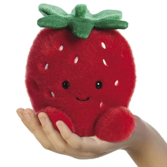 Aurora Palm Pals Juicy Strawberry Knuffel - 13 cm