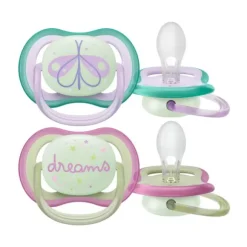 Avent Ultra Air Fopspeen - Nacht - 0-6 Mnd - 2 Stuks