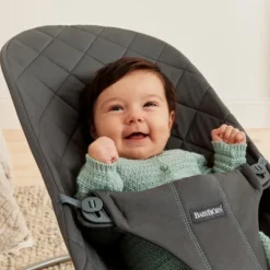 BabyBjörn Bliss Cotton Wipstoel - Zandgrijs