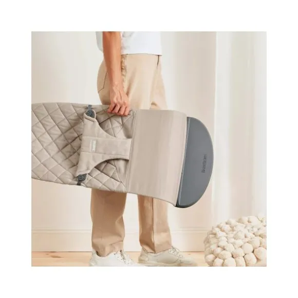 BabyBjörn Bliss Cotton Wipstoel - Zandgrijs