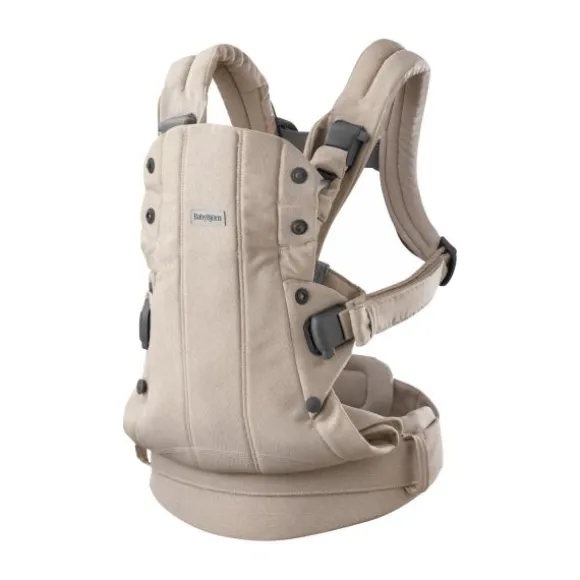 BabyBjörn Harmony Draagzak – Geweven – Mélange Lichtbeige