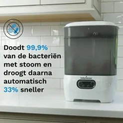 Baby Brezza Flessensterilisator & Droger Advanced - Wit