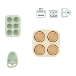 Babymoov Set Silicone Bewaarpotjes + Sabbelaar