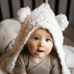 Baby's Only Snow Wikkeldeken Met Oortjes - Oud Roze