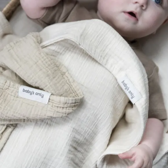 Baby's Only Tender Hydrofiele Doek - 2-Pack - 65x65 cm - Beige / Linen