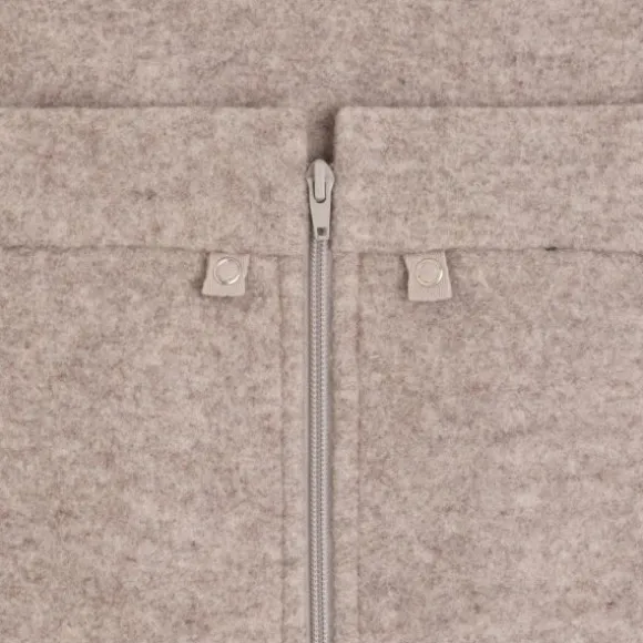 Baby's Only Voetenzak Autostoel 0+ - Merino Brushed Meadow - Sand
