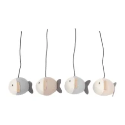 Bamboom Hangers voor Muziekmobiel - Blauw - 4 Stuks