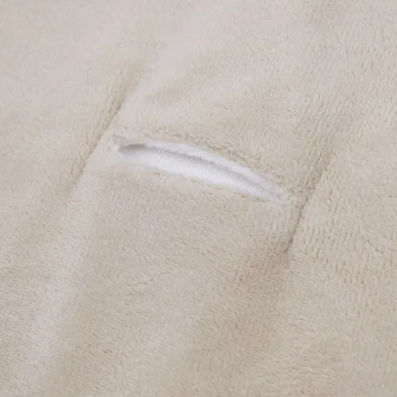 Bamboom Hooded Baby Wrap Blanket - 75x75 cm - Teddy - Sand