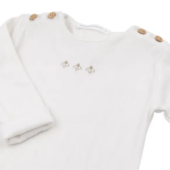 Bamboom Jumpsuit Met Voetjes Bees - Cream