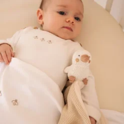 Bamboom Jumpsuit Met Voetjes Bees - Cream