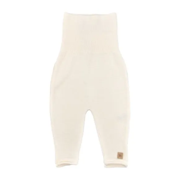 Bamboom Knitted Broekje Wit 3 Mnd