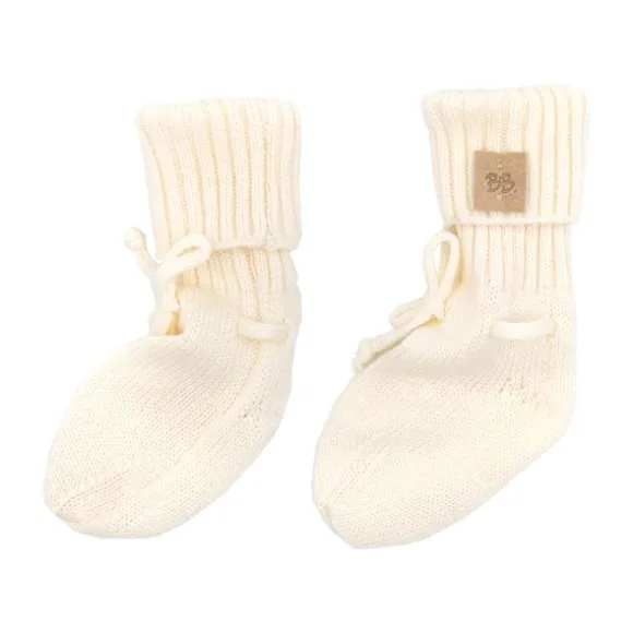 Bamboom Knitted Slofjes Wit