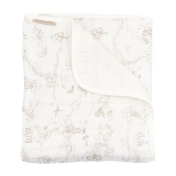 Bamboom Ledikantdeken Nuvola - Boomy's world Oyster grey - 100x150 cm