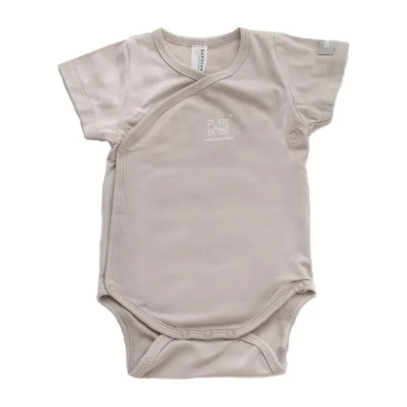 Bamboom Overslag Romper - Zand - 1 Mnd