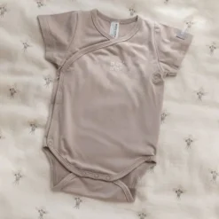 Bamboom Overslag Romper - Zand - 1 Mnd