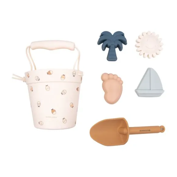 Bamboom Strandset – Emmer, Schep & 4 Vormpjes