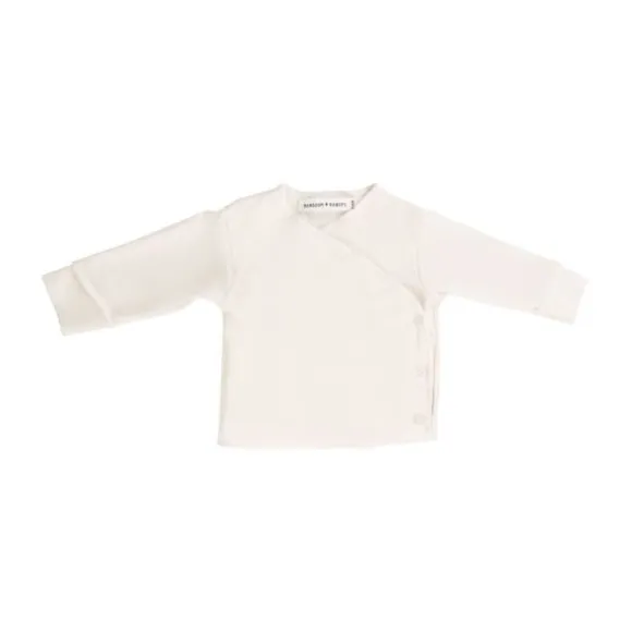 Bamboom T-shirt Lange Mouw Creme Prematuur
