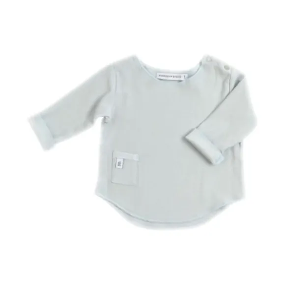Bamboom T-shirt Lange Mouw Crème 1 Mnd
