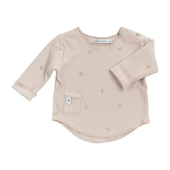 Bamboom T-shirt Lange Mouw - 1 Mnd - Olives