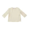 Bamboom T-Shirt Met Overslag - Lange Mouw - 1 Mnd - Light Khaki