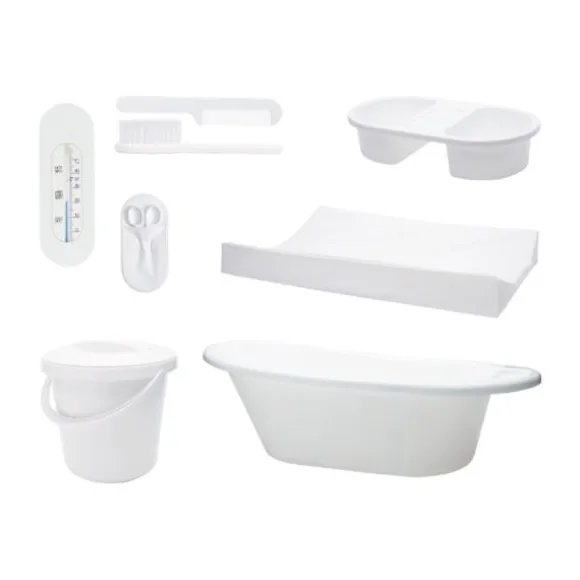 Bébé-Basics Badset 8-delig Wit
