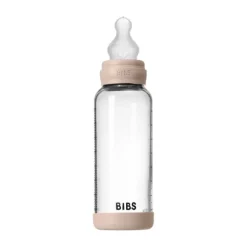 BIBS Fles - Medium Flow - 240 ml - Silicone/Glas - Ivory