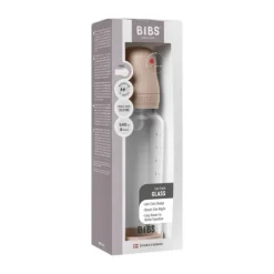 BIBS Fles - Medium Flow - 240 ml - Silicone/Glas - Ivory