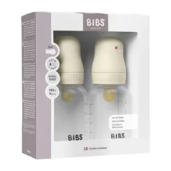 Bibs Fles - Slow Flow - 2 Pack - 150 ml - Latex - Ivory