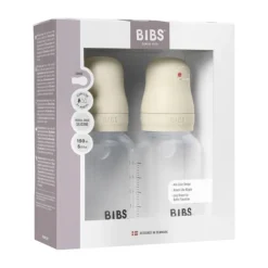 Bibs Fles - Slow Flow - 2 Stuks - 150 ml - Silicone - Ivory