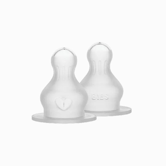 BIBS Flesspeen Rond - Fast Flow - 2 Pack - Silicone