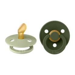 BiBs Fopspeen Anatomisch - 6-18 Mnd - 2 Stuks - Sage / Hunter Green