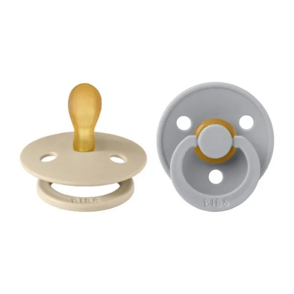 BiBs Fopspeen Symmetrisch - 0-6 Mnd - 2 Stuks - Vanilla / Cloud