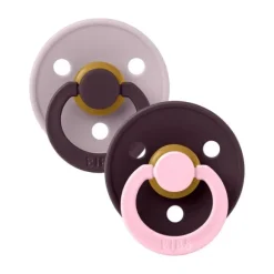BiBs Studio Fusion Fopspeen - Rond - 2 Stuks - 0-6 Mnd - Blush/Woodchuck