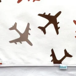 Bink Bedding Planes Wieglaken Blauw 75 x 100 cm