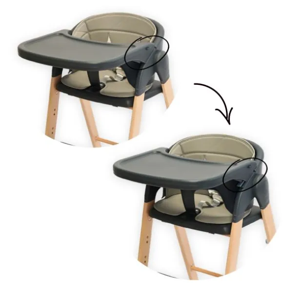 Bo Jungle Grow With Me High Chair - Pure White
