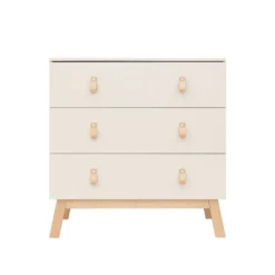 Bopita Babykamer Lines - Dune / Naturel | Ledikant 60 x 120 cm + Commode