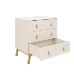 Bopita Babykamer Lines - Dune / Naturel | Ledikant 60 x 120 cm + Commode