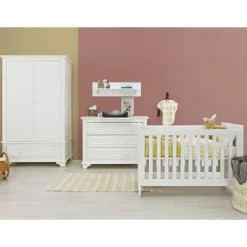Bopita Charlotte Babykamer Wit | Bed 70 x 140 cm + Commode
