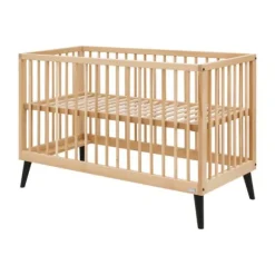 Bopita Fay Bed 60×120 - Naturel/Mat Zwart