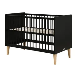 Bopita Lena Ledikant - 60 x 120 cm - Zwart / Naturel