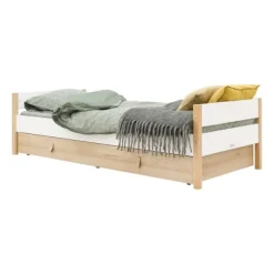 Bopita Lucas Bed - 90 x 200 cm - Wit / Naturel