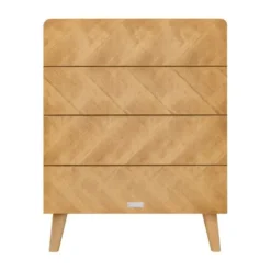 Bopita Manou Babykamer Vintage | Bed 60 x 120 cm + Commode + Kast 2 Deur