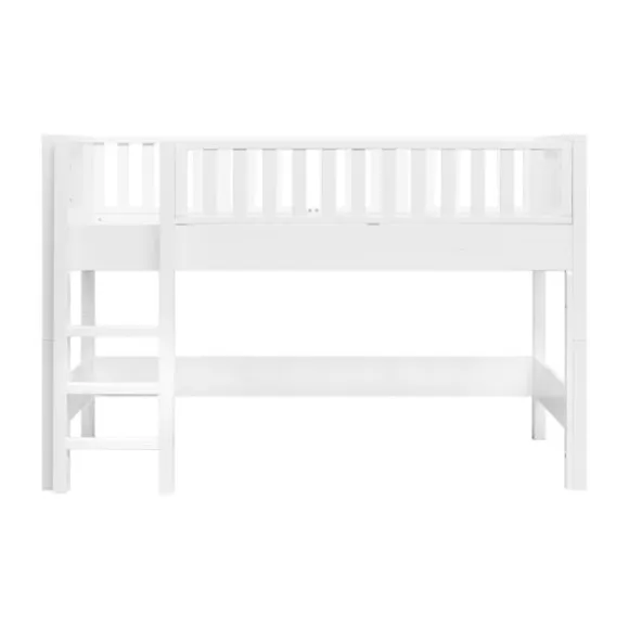 Bopita Nordic Halfhoogslaper 90x200 met Rechte Trap - Wit
