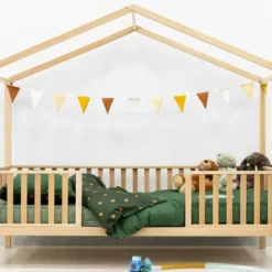 Bopita Robin Huisbed 90x200 cm Met Poten - Naturel