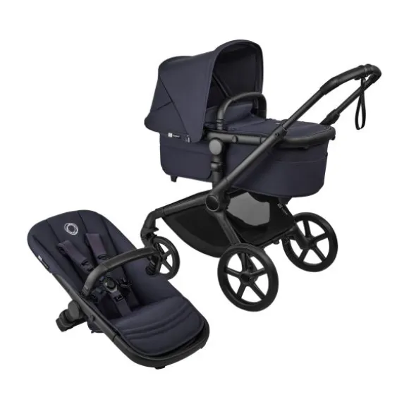 Bugaboo Fox 5 Renew Kinderwagen 4-in-1 - Black / Deep Indigo | Bugaboo Otter by Nuna Autostoel