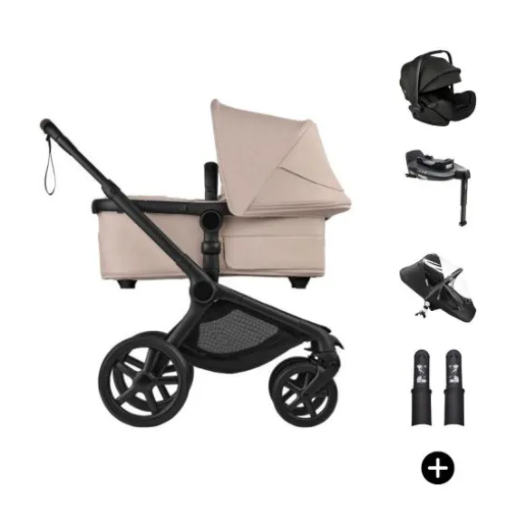 Bugaboo Fox 5 Renew Kinderwagen 4-in-1 - Black / Deep Indigo | Bugaboo Otter by Nuna Autostoel