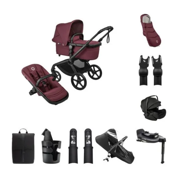 Bugaboo Fox 5 Renew Kinderwagen 4-in-1 - Newborn Bundel - Black / Deep Indigo