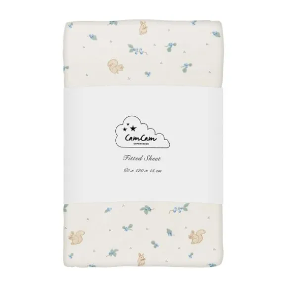 Cam Cam Blueberries Hoeslaken – 60 x 120 x 15 cm