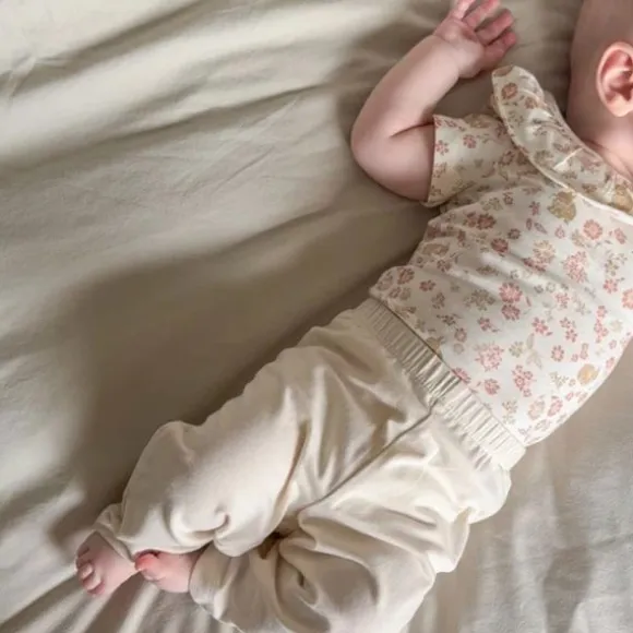 Cam Cam Copenhagen Romper Korte Mouw - Olivia - Maat 62 - Augusta